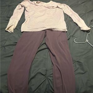 Lululemon pants and top both size 10
